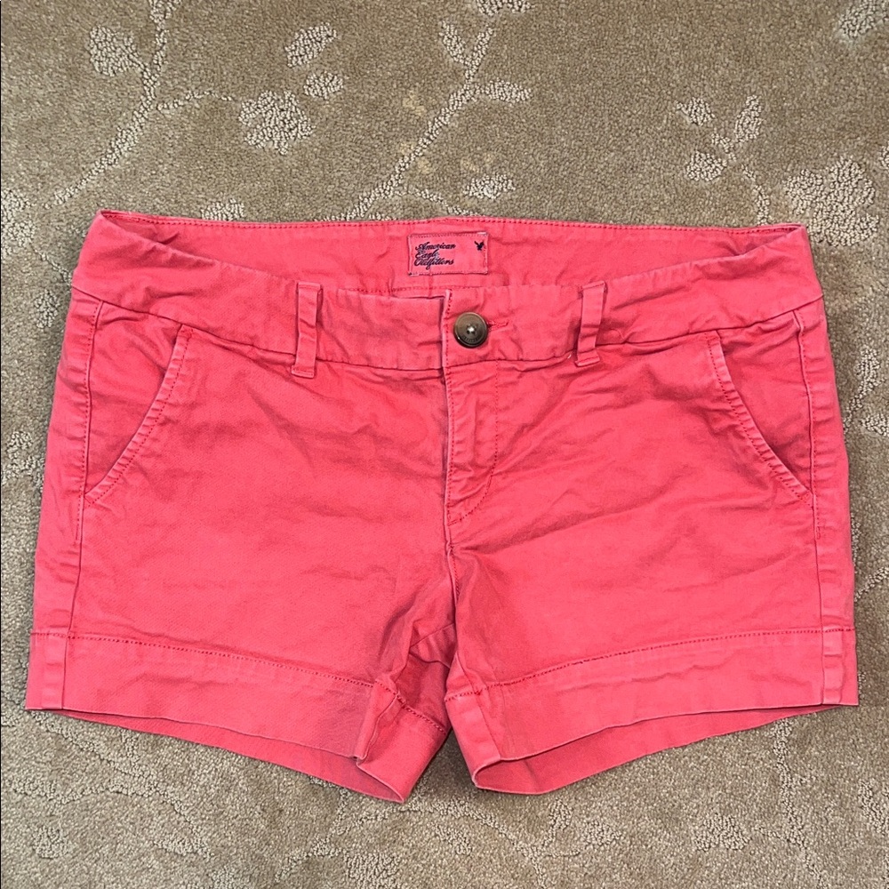 American Eagle 4.5” Pink Chino Shorts, Sz 8